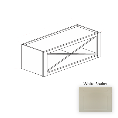 WR3018 Wood White Shaker Wine Rack White Shaker 1