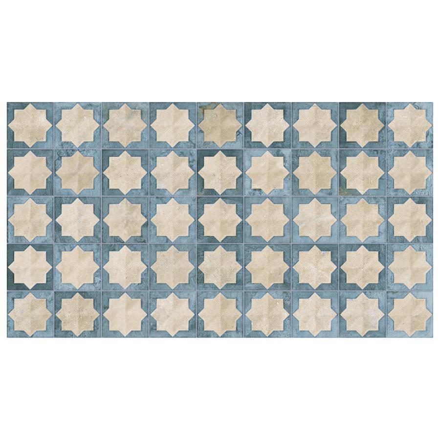 Somer Tile Tetuan Astre Arena Aqua Textured Porcelain Tile — Stone ...