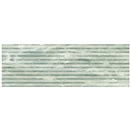 Marbilia Porcelain Fluted Terrazo White Tile Satin 1
