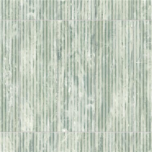 Marbilia Porcelain Fluted Terrazo White Tile Satin 2