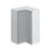 Mallorca Dolphin Gray Wood Diagonal Corner Wall Cabinet 1