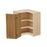 Shady Oak Wood Diagonal Corner Wall Cabinet 2
