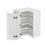 Shady White Wood Diagonal Corner Wall Cabinet 2