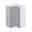 Mallorca Dolphin Gray Wood Diagonal Corner Wall Cabinet 1