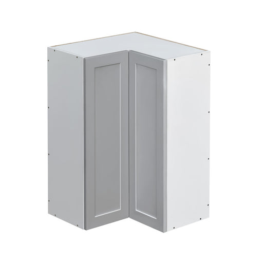 Mallorca Dolphin Gray Wood Diagonal Corner Wall Cabinet 1