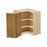 Shady Oak Wood Diagonal Corner Wall Cabinet 2