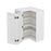 Shady White Wood Diagonal Corner Wall Cabinet 2
