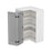 Mallorca Dolphin Gray Wood Diagonal Corner Wall Cabinet 2