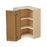 Shady Oak Wood Diagonal Corner Wall Cabinet 2