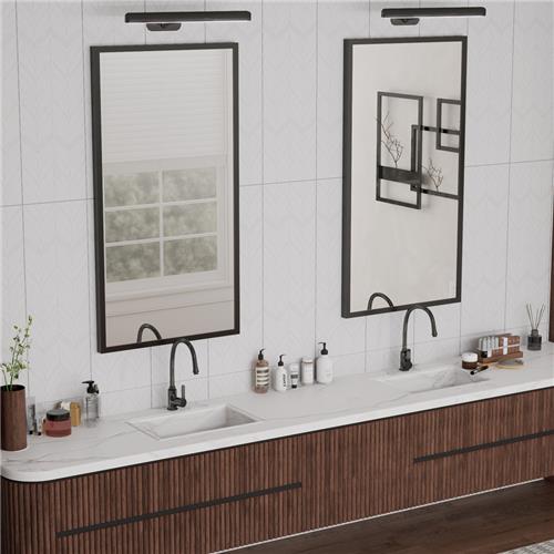 Lumiere Ceramic Lelue Blanco Tile Satin 7