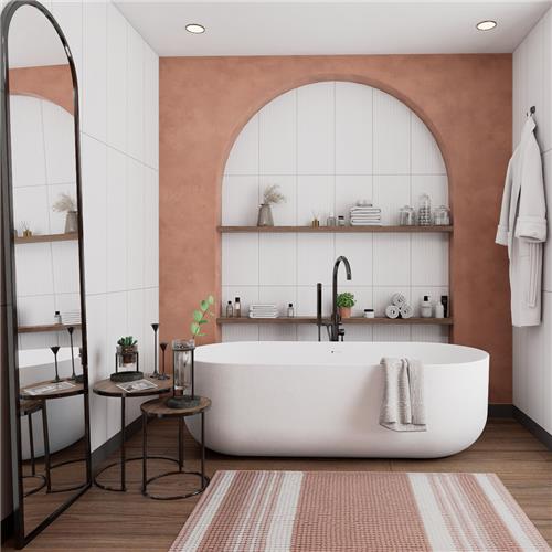 Lumiere Ceramic Rythme Blanco Tile Satin 6