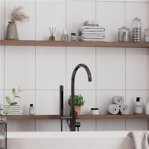 Lumiere Ceramic Rythme Blanco Tile Satin 7