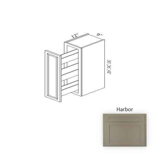 WSR0930 Wood Harbor Pull Out Base Cabinet Base Harbor 1