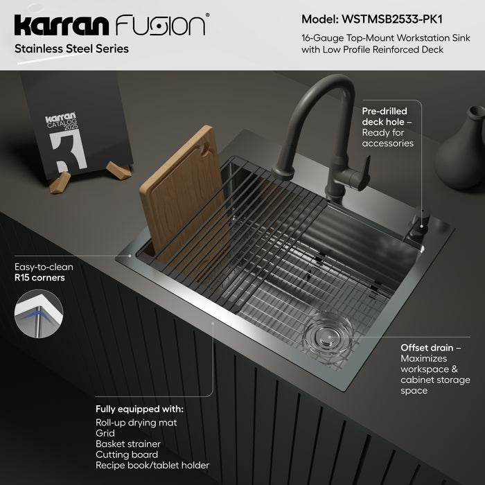 Stainless Steel Stainless Steel Kitchen Sink Satin Brushed 6