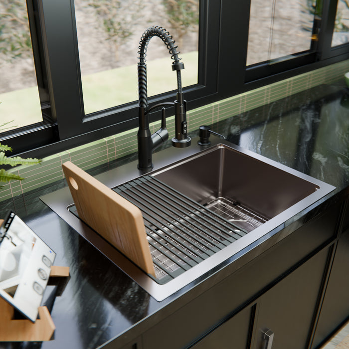 Stainless Steel Stainless Steel Kitchen Sink Satin Brushed 4