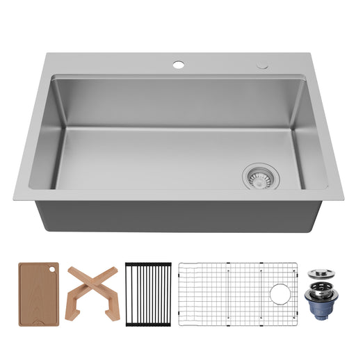 Stainless Steel Stainless Steel Kitchen Sink Satin Brushed 1