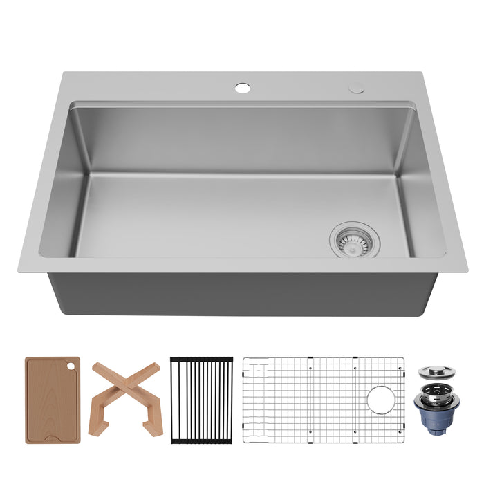 Stainless Steel Stainless Steel Kitchen Sink Satin Brushed 1