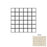 Full Sheet Sample - Walk Ivory Porcelain Mosaic - 2" x 2" Matte