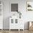 CVC White Solid Wood with Basin Engineered Marble Top and Mirror CVC24 Bathroom Cabinet - 36" x 18.5" x 36"