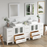 CVC White Solid Wood Vanity Cabinet - 84" x 18.5" x 36"