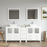 CVC Solid Wood White Bathroom Cabinet White