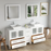 CVC Solid Wood White Bathroom Cabinet White