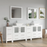 CVC Solid Wood White Bathroom Cabinet White