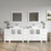 CVC Solid Wood White Bathroom Cabinet White