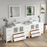CVC Solid Wood White Bathroom Cabinet White