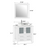 CVC Solid Wood White Bathroom Cabinet White