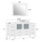 CVC Solid Wood White Bathroom Cabinet White