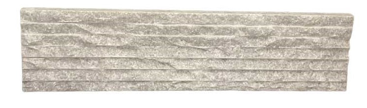 Full Tile Sample - White Slate Tile - 6" x 24" x 3/8" Chiseled