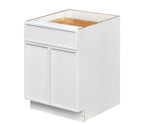 Shady White Wood Base Cabinet 1