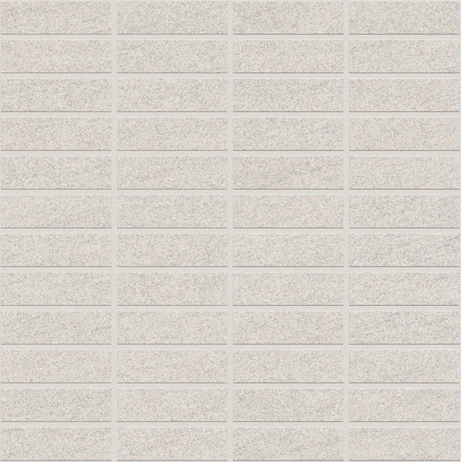 Basalt White Porcelain Mosaic - 1" x 3"