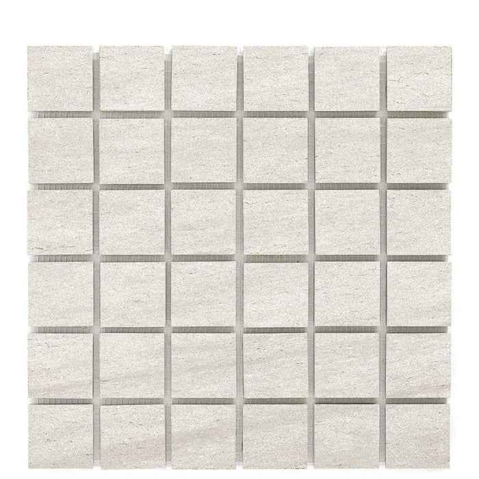 Basaltine White Porcelain Mosaic - 2" x 2"