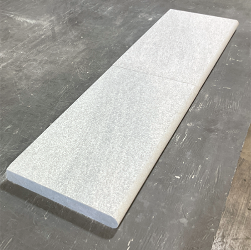 White Slate Pool Coping - 12" x 24" Flamed & Brushed