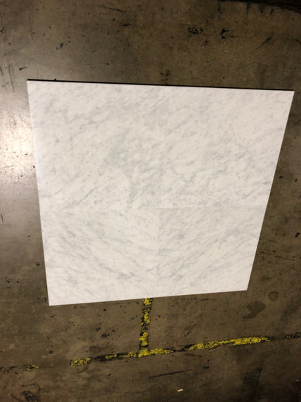White Carrara Marble Tile - Honed 3