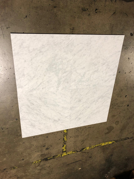 White Carrara Marble Tile - Honed 2