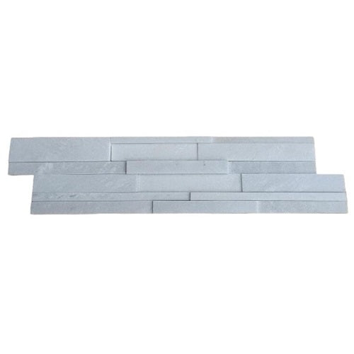 White Carrara 3D Marble Ledgestone - Honed