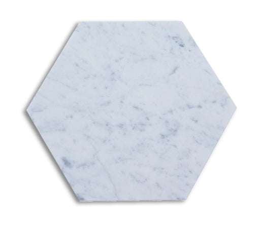 White Carrara Hexagon Marble Tile - Hone