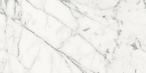 White Carrara Matte Porcelain Tile - 24" x 48" x 3/8"