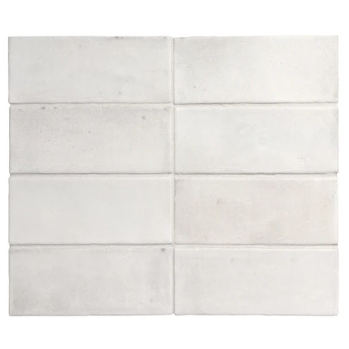 Soco White Porcelain Tile - Matte