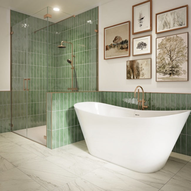 Paramount Porcelain White PM60 Tile Matte 2