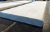 White  Quartzite Bullnose Pool Coping - 12" x 24" Flamed & Brushed