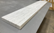 White Flamed & Brushed Quartzite Modern Edge Pool Coping - 12" x 24"