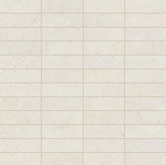 Atelier White Sand Porcelain Mosaic - 1" x 3"