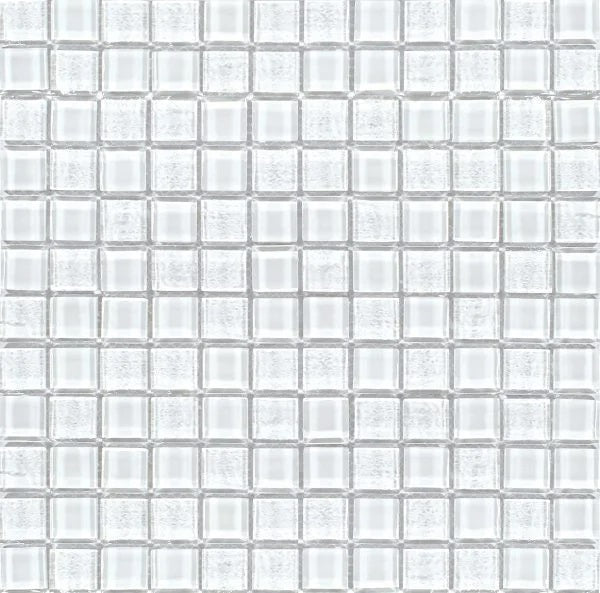 Aquatica Treasure Whitestone Glass Mosaic - 1" x 1"