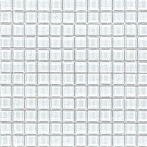 Full Sheet Sample - Aquatica Pure White Deco Glass Tile - 3" x 6" Semi Gloss