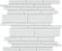 Aquatica Treasure Whitestone Glass Mosaic - Random Linear