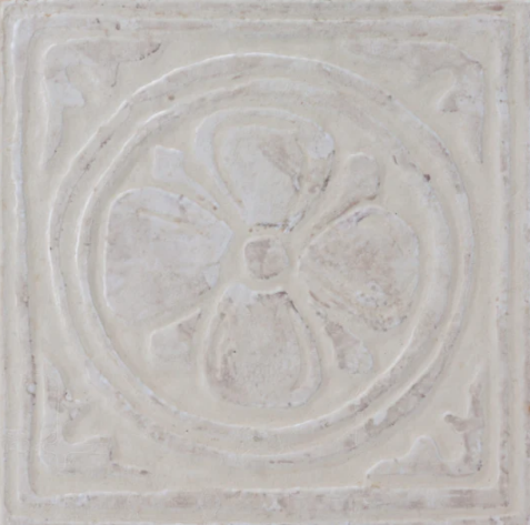 Saturnia Roma Deco Honed Ceramic Tile - 8" x 8" x 1/4"
